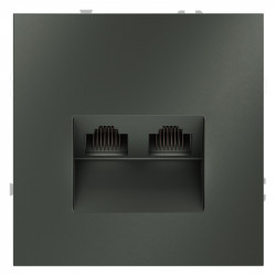 Розетка компьютерная VOLTUM VLS060206 титан