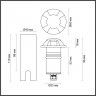 Встраиваемый грунтовый светильник Odeon Light 6662/3GL3 NATURE