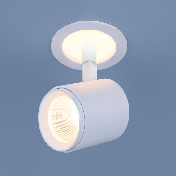 Встраиваемый светодиодный светильник Elektrostandard DSR002 9W 3300K белый матовый