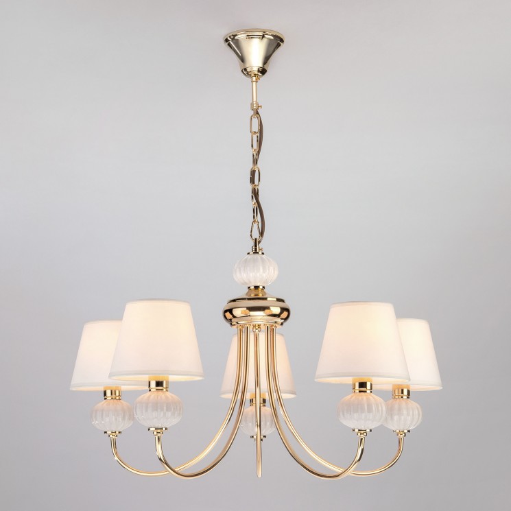 Подвесной светильник Eurosvet 60072/5 золото Mella