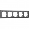 Рамка на 5 постов Stark (графит матовый) W0051864 Werkel