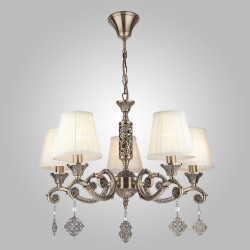 Подвесной светильник  Eurosvet Marcella 60042/5 античная бронза