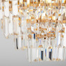 Каскадная люстра Eurosvet 10124/8 золото/прозрачный хрусталь Strotskis Smart (10113/8) Ariana
