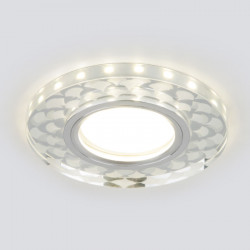 Встраиваемый светильник Elektrostandard 2247 MR16 SL/WH зеркальный/белый Pilov