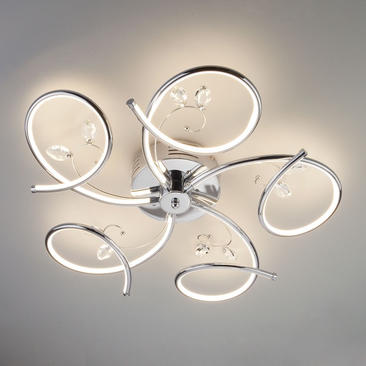 Потолочный светильник Eurosvet 90089/5 хром Agata