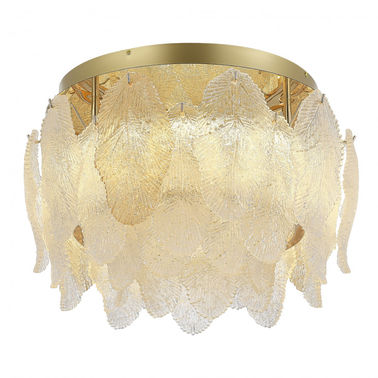 Светильник потолочный ST Luce золото/прозрачный, янтарный LED 1*20W 3000K        SL6135.202.01