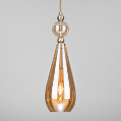 Подвесной светильник Eurosvet 50202/1 янтарный Ilario