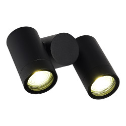 Светильник уличный потолочный ST-Luce черный/белый GU10 2*50W SL9011.402.02 ECOLLO