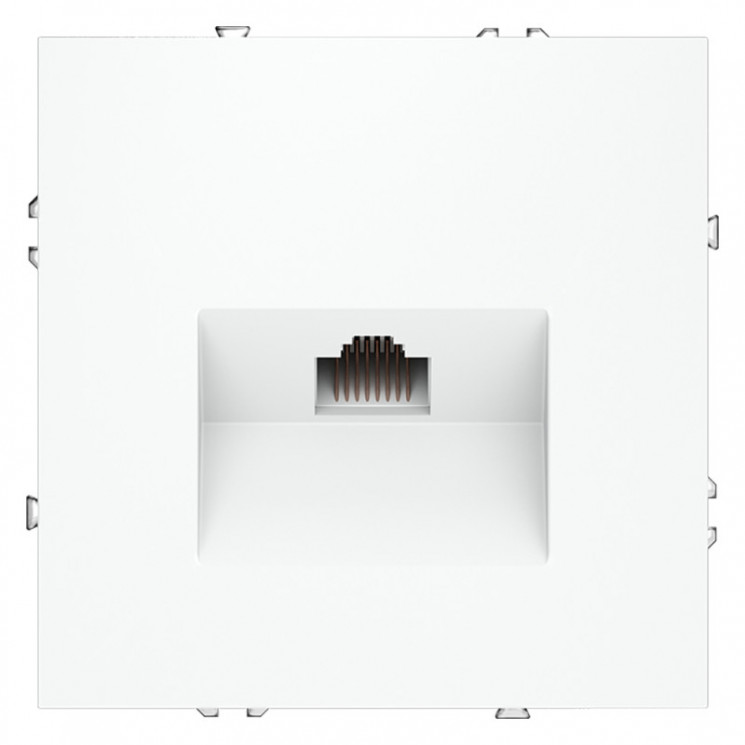 Розетка компьютерная VOLTUM VLS060102 белый матовый