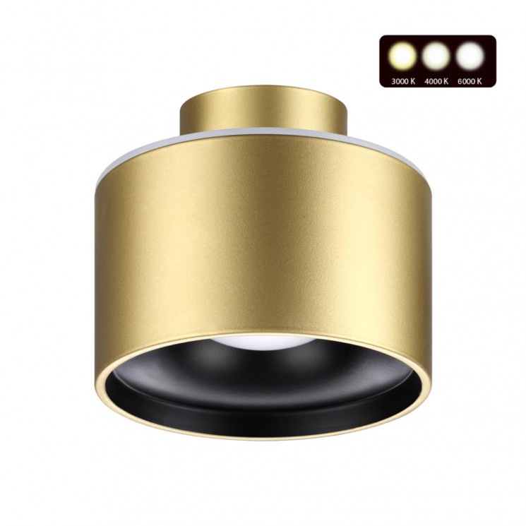 Светильник накладной светодиодный с переключателем цветовой температуры NOVOTECH GIRO 358972