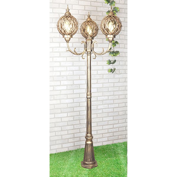 Светильник уличный Elektrostandard Sirius F/3 черное золото