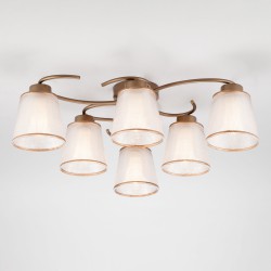 Потолочный светильник Eurosvet 60075/6 античная бронза Phortos
