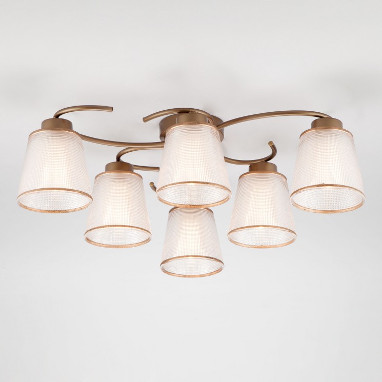 Потолочный светильник Eurosvet 60075/6 античная бронза Phortos