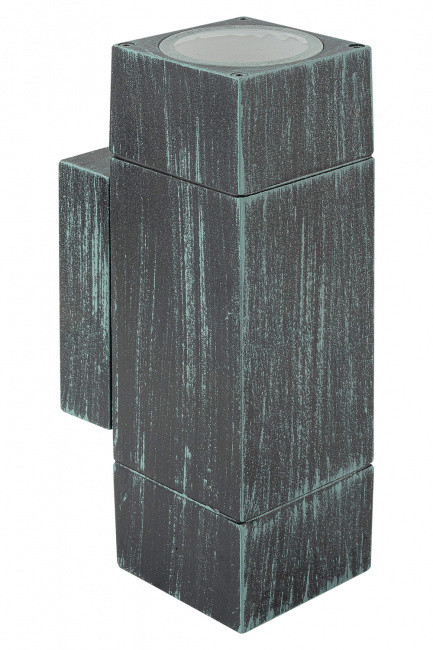 Фасадная подсветка YAOHUALUX 78058 V TUBE GU10 черный с зеленой патиной