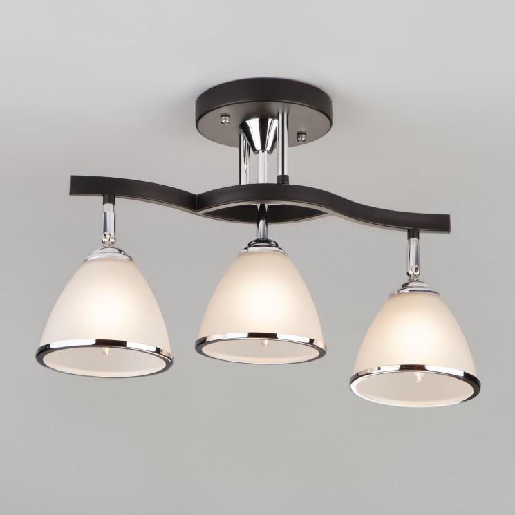 Потолочный светильник  Eurosvet Ontario 9612/3 хром/венге