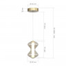 Светильник подвесной ST Luce золото/коньячный LED 1*6W 3000K         SL6136.203.01