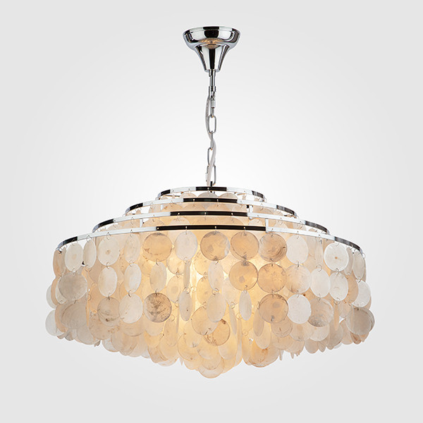 Подвесная люстра Eurosvet 3535/6 хром/перламутр Sandra