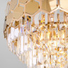 Каскадная люстра Eurosvet 10124/5 золото/прозрачный хрусталь Strotskis Smart (10113/5) Ariana