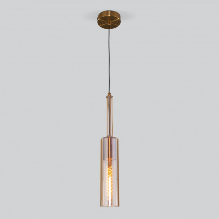 Подвесной светильник Eurosvet 50226/1 янтарный Graf