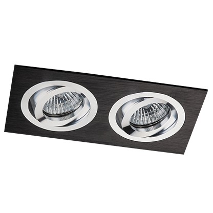 Светильник встраиваемый MEGALIGHT SAG 203-4 black/silver