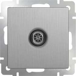 ТВ-розетка оконечная  cеребряный рифленый Werkel W1183009 (WL09-TV)