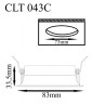 Светильник встроенный Crystal Lux CLT 043C BL
