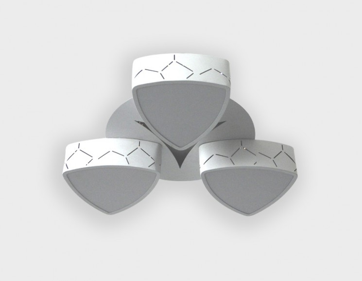 Управляемый светильник Ambrella light FG2063 WH 72W+15W D330 ORBITAL GRANULE