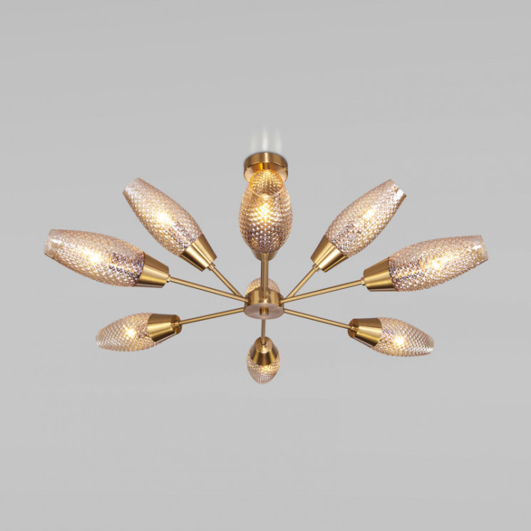 Люстра на штанге Eurosvet 60140/9 золото Thalia