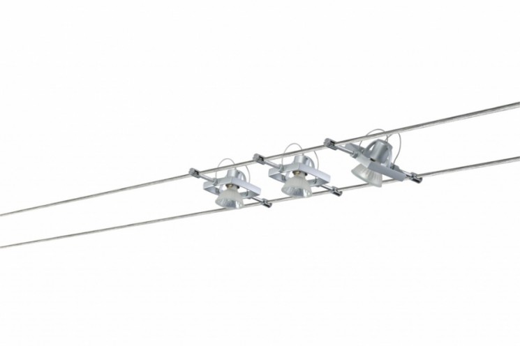 Светильник струнный Paulmann 97491 MAC II 3X20W GU5,3 хром мат.