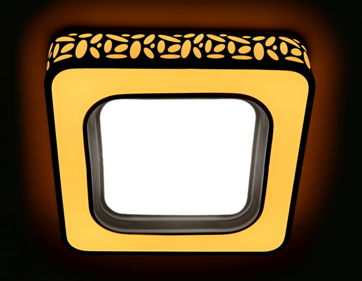 Управляемый светодиодный светильник Ambrella light ORBITAL DESIGN  F212 WH 80W D440*440