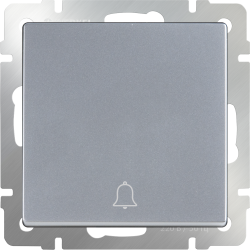 Кнопка звонка серебряный Werkel W1114506 (WL06-04-01)