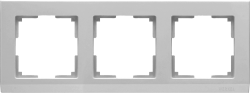Рамка на 3 поста серебряный Werkel W0031806 (WL04-Frame-03 Stark)