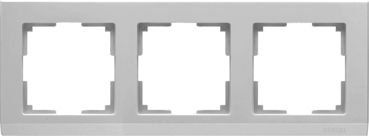 Рамка на 3 поста серебряный Werkel W0031806 (WL04-Frame-03 Stark)