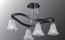 Люстра Максисвет Еврокаркасы 01003/4 CR+DARK WENGUE(Ск)