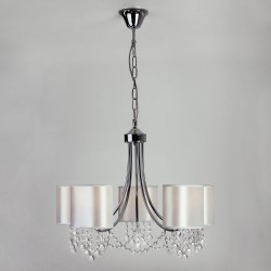 Подвесной светильник  Eurosvet Cornella 10084/5 хром/прозрачный хрусталь Strotskis