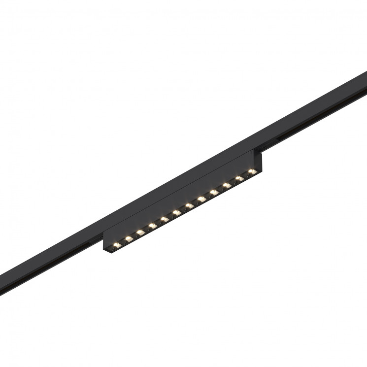 Магнитный трековый светильник SUPER5 ST Luce  Черный LED 1*10W 4000K 430Lm Ra>90 IP20 L196xW10xH18 24V    ST666.446.10