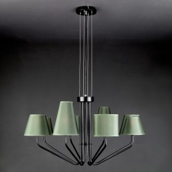 Подвесная люстра Eurosvet 70074/8 черный Ornato