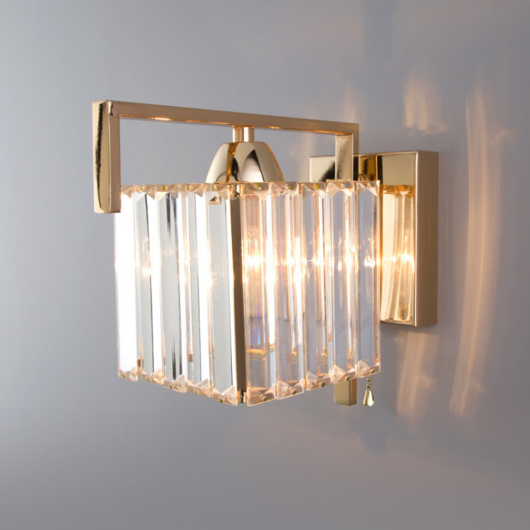 Бра Eurosvet 10117/1 золото/прозрачный хрусталь Strotskis April