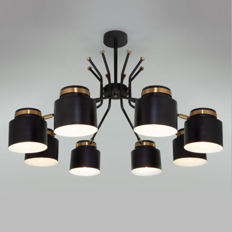 Люстра на штанге Eurosvet 70133/8 черный Batler