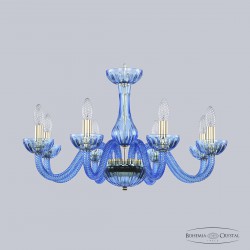 Хрустальная люстра 1310/8/240 G Aq/Aquamarime/M-1H Bohemia Ivele Crystal