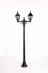 Уличный фонарный столб YAOHUALUX 79908MAlgG Bl QUADRO M lead GLASS