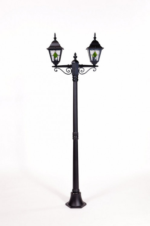 Уличный фонарный столб YAOHUALUX 79908MAlgG Bl QUADRO M lead GLASS