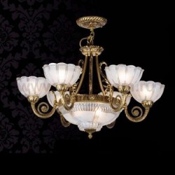 Люстра Linvel LV 8058/6+3 черненое золото