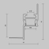 Алюминиевый профиль встраиваемый скрытого монтажа Maytoni 41x51 ALM-4151-S-2M 636013 2 м серебро