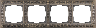 Рамка на 4 поста  бронза Werkel W0041512 (WL07-Frame-04 Antik)