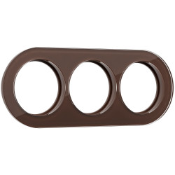 Рамка на 3 поста (Коричневый) Werkel WL21-frame-03