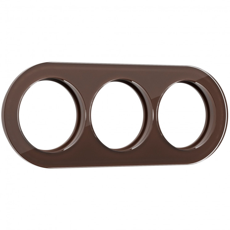 Рамка на 3 поста (Коричневый) Werkel WL21-frame-03