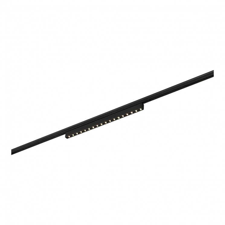 Магнитный трековый светильник SUPER5 ST Luce  Черный LED 1*15W 3000K 640Lm Ra>90 IP20 L292xW10xH18 24V    ST666.436.15