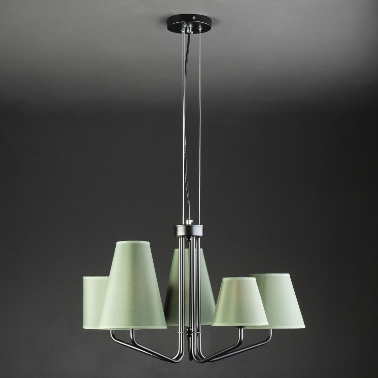 Подвесная люстра Eurosvet 70074/5 черный Ornato