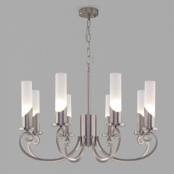 Подвесная люстра Eurosvet 60117/8 никель Banci
